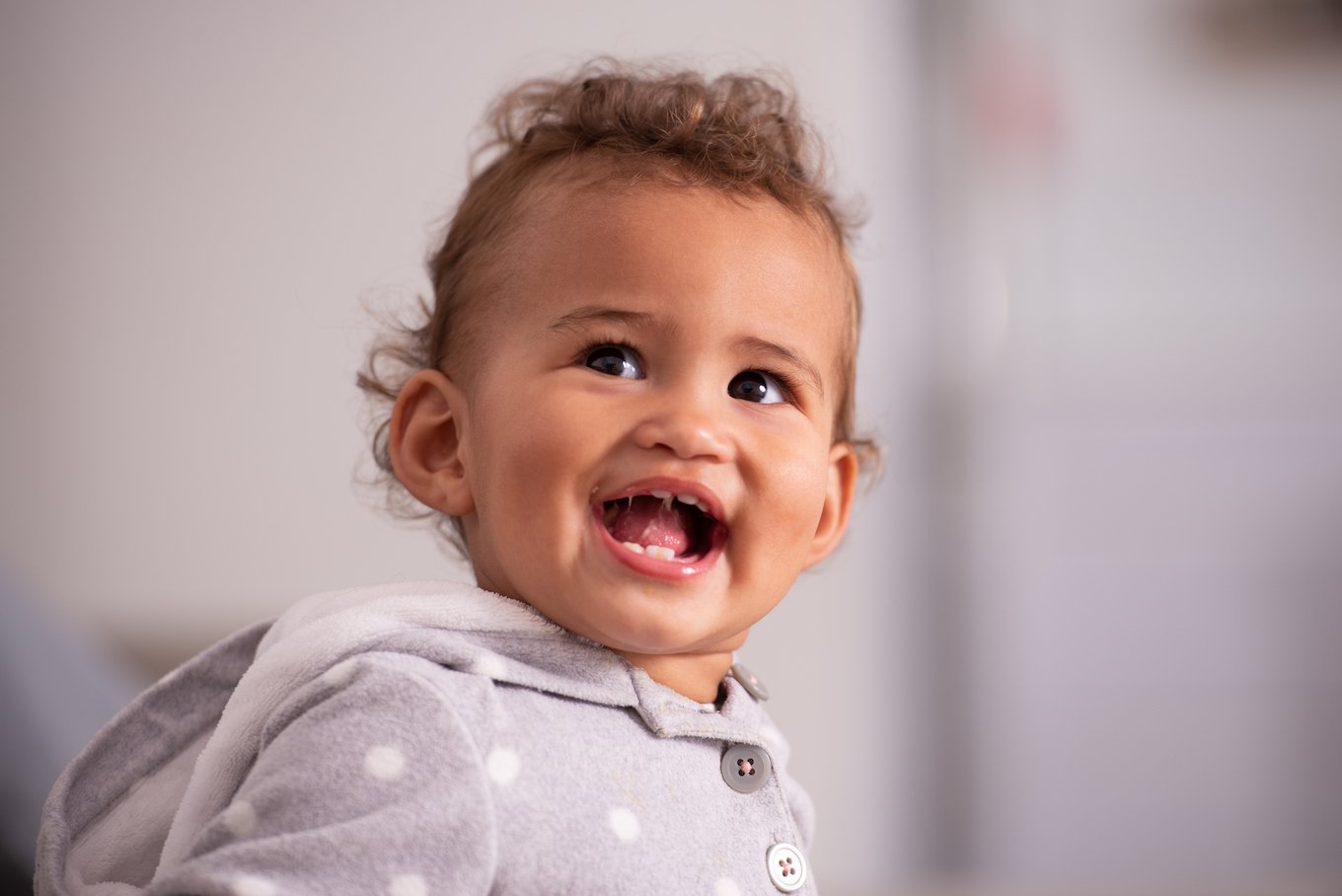 Baby smiling
