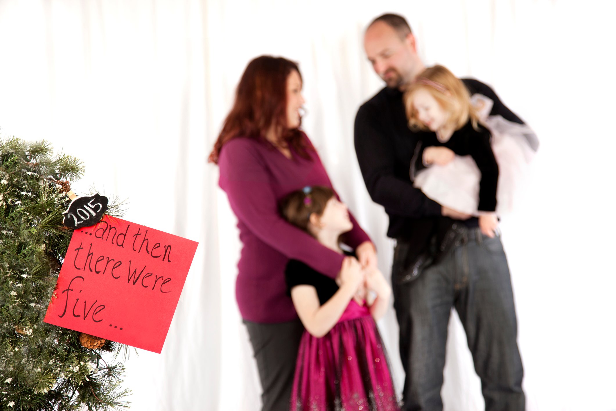 A family of four announces that they are expanding to five.