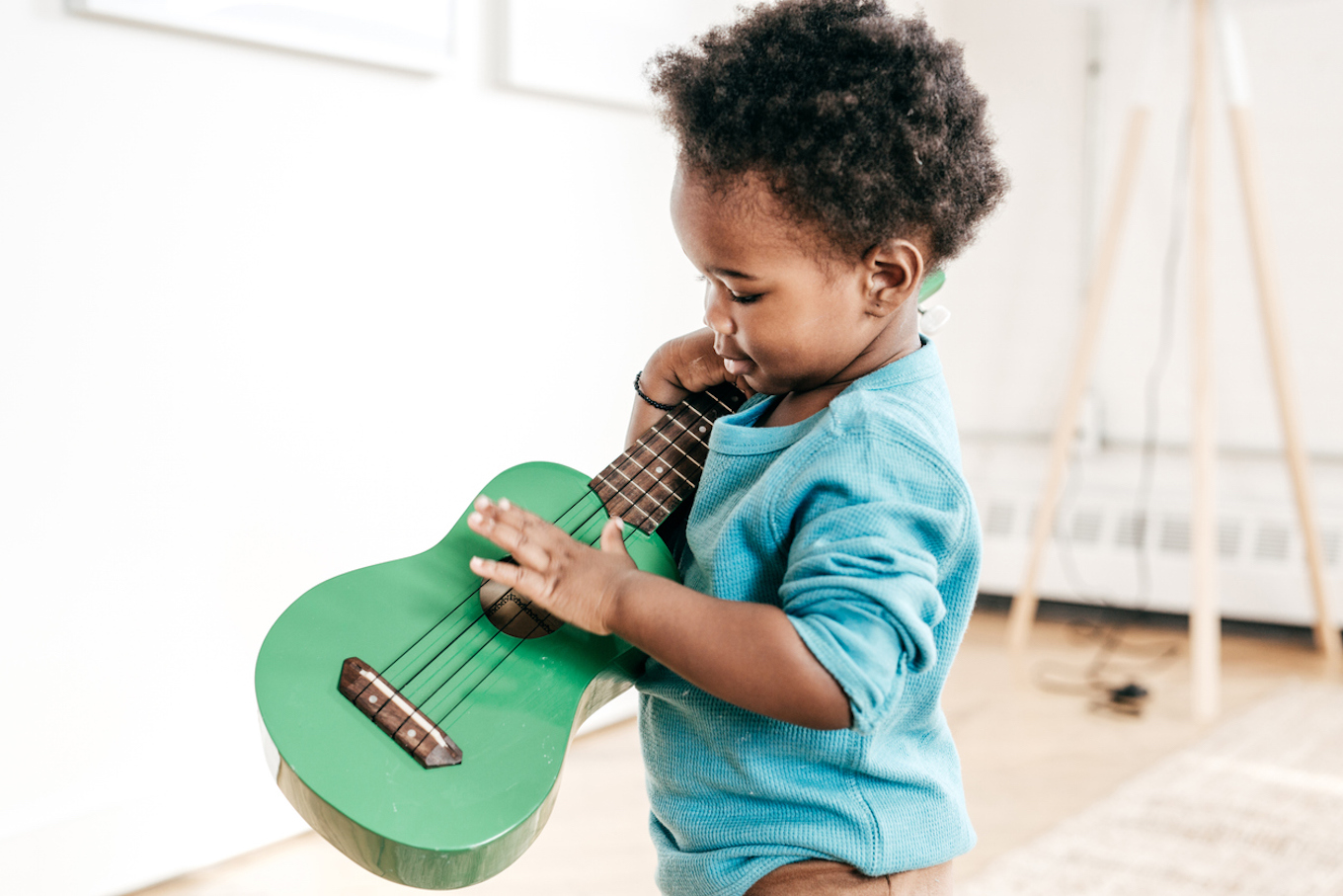 Baby with guitar